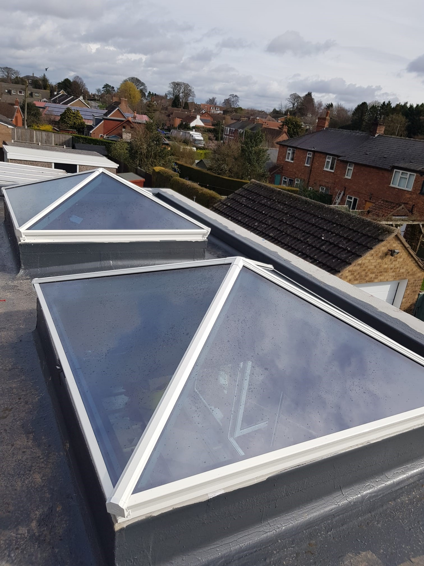Korniche roof lantern above a living room